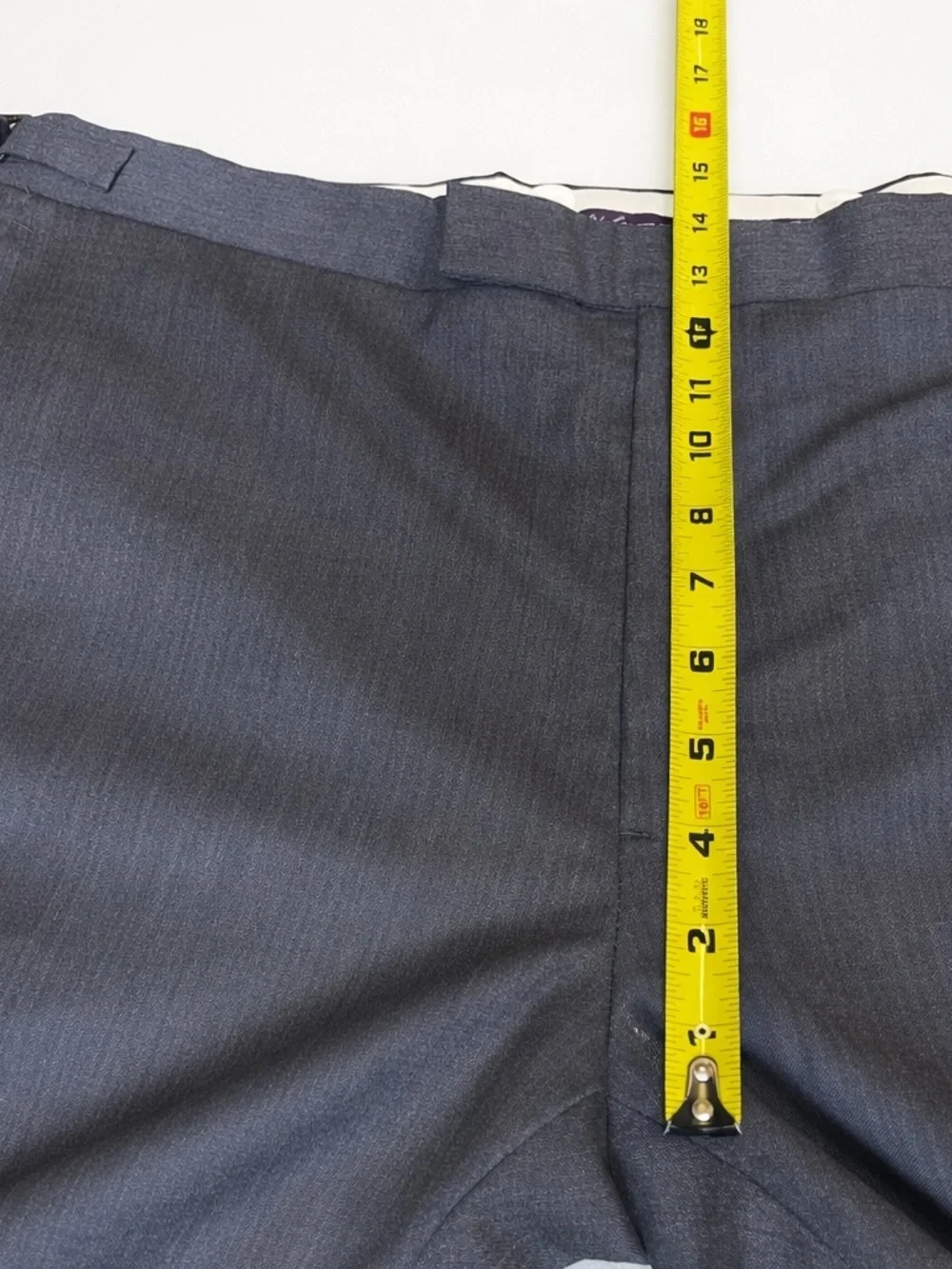 Ralph Lauren Purple Label Men’s Gray Wool Dress Trousers Hand Tailored 39x30 - Picture 5 of 14